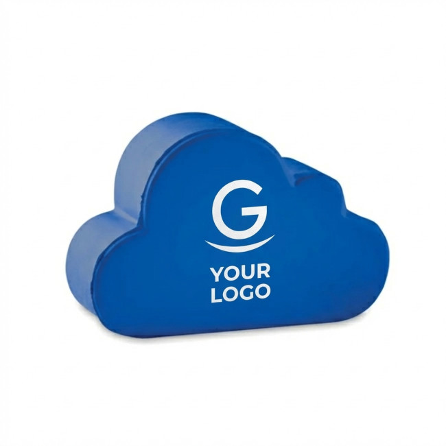 Gadget antistress personalizzati con logo - Cloudy Antistress personalizzabile a nuvola in poliuretano PU ergonomico