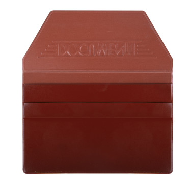 Portadocumenti personalizzabile in PVC compatto con chiusura a pattina