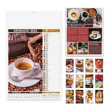 Calendari illustrati personalizzati con logo - COFFEE & LOUNGE BAR