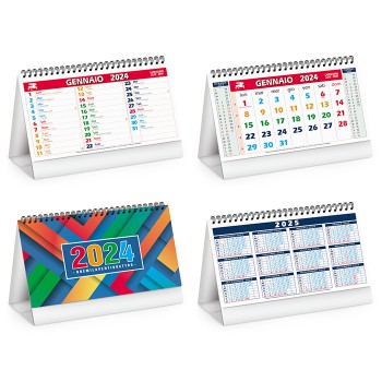 Calendari da tavolo personalizzati con logo - COLOR MIX