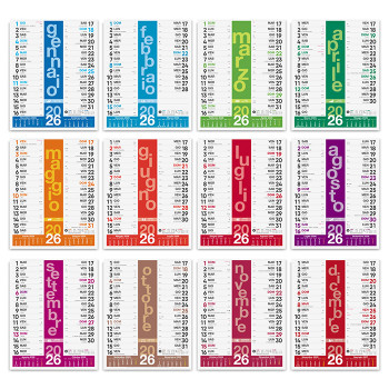 Calendari olandesi 2026 personalizzati - COLORS