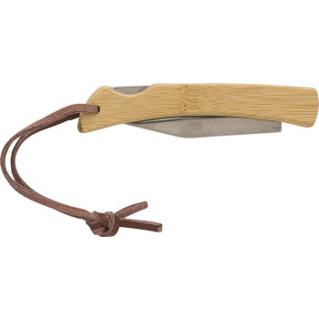 Coltello pieghevole in acciaio inox e bambù Beckett