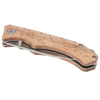 Coltello tascabile Dave in legno con clip per cintura