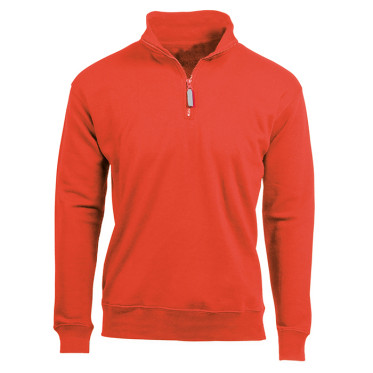 Felpa personalizzabile collo lupetto zip removibile resistente