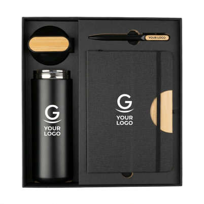 Confezione regalo personalizzata Impression con borraccia in acciaio e taccuino