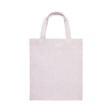 Borsa personalizzabile in cotone con manici rinforzati e cuciture resistenti