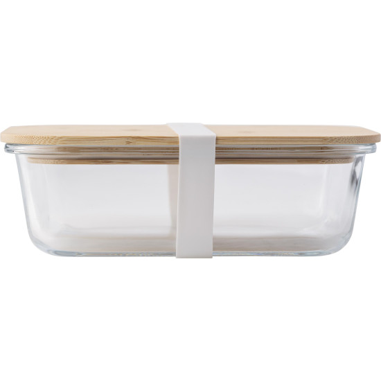 Contenitore pranzo Nicole | Vetro | Coperchio bambù | 900 ml