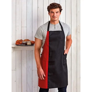 Abbigliamento da Lavoro Personalizzato con Logo - Contrast Bib Apron