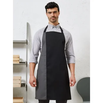 Abbigliamento da Lavoro Personalizzato con Logo - Contrast Bib Apron