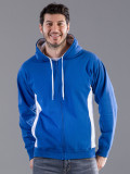 Contrast Hooded Sweat Full Zip