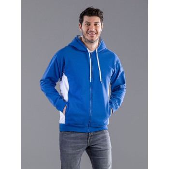 felpe uomo personalizzate - Contrast Hooded Sweat Full Zip