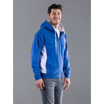 felpe uomo personalizzate - Contrast Hooded Sweat Full Zip