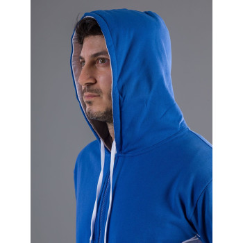 felpe uomo personalizzate - Contrast Hooded Sweat Full Zip
