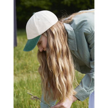 Cappellino baseball personalizzato con logo - Contrast Peak Low Profile Vintage Cap