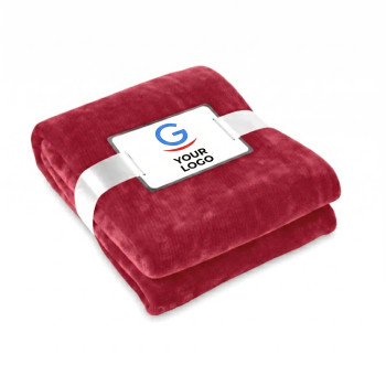 Coperta personalizzabile in flanella con confezione regalo elegante