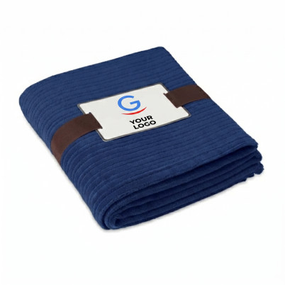 Coperta personalizzabile in pile morbido da 240 g con confezione elegante