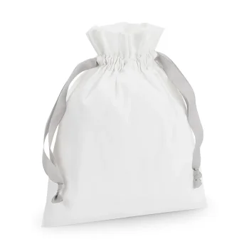Borse personalizzate con logo -  Cotton Gift Bag With Ribbon Drawstring