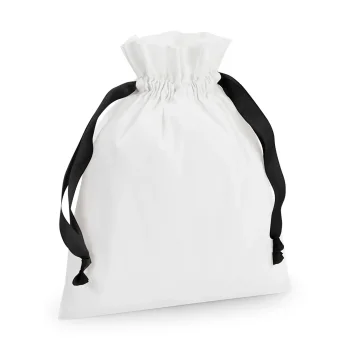 Borse personalizzate con logo -  Cotton Gift Bag With Ribbon Drawstring