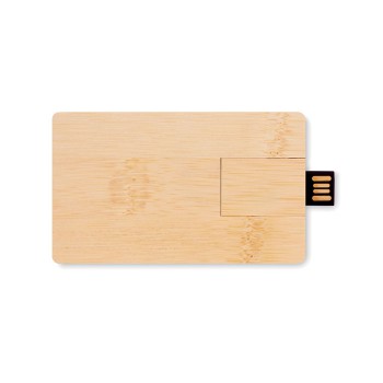 CREDITCARD PLUS - USB in bamboo da 16GB