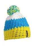 Crocheted Cap with Pompon