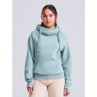 Cross Neck Hoodie