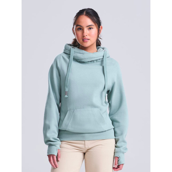 Cross Neck Hoodie