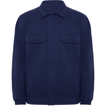 Giacca ignifuga personalizzabile con chiusura zip e tasche con velcro