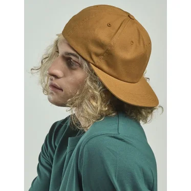 Cappello personalizzabile Atlantis in cotone canvas organico con visiera piatta