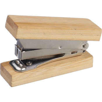 gadget ecologici con logo - Cucitrice mini in bambù Gordon