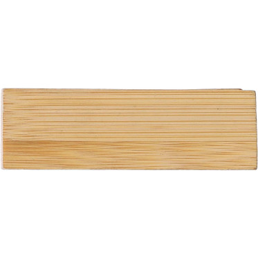 Cucitrice personalizzabile in bambù con punti metallici Impression