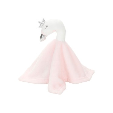 Peluche personalizzati con logo - Cuddly blankets swan 100%P