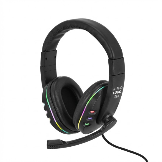 Cuffie da gaming personalizzabili con suono surround e microfono integrato