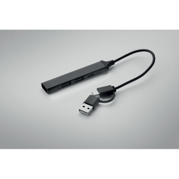 CURRENT - Hub USB a 4 porte 19 cm