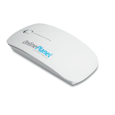 Mouse wireless personalizzabile in ABS brillante con alimentazione a pile AAA