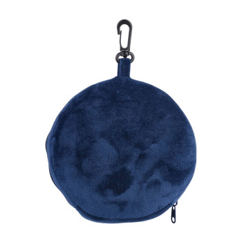 Cuscini da viaggio personalizzati con logo - Cuscino da viaggio Leontine | 2 in 1 con maschera per dormire