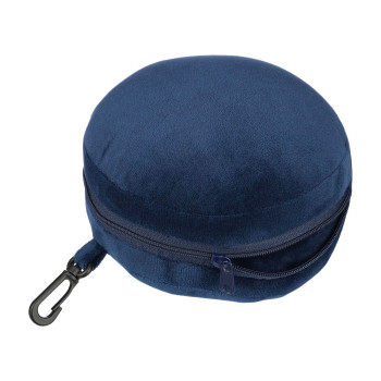 Cuscini da viaggio personalizzati con logo - Cuscino da viaggio Leontine | 2 in 1 con maschera per dormire