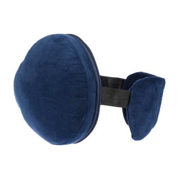 Cuscini da viaggio personalizzati con logo - Cuscino da viaggio Leontine | 2 in 1 con maschera per dormire