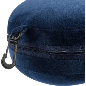 Cuscini da viaggio personalizzati con logo - Cuscino da viaggio Leontine | 2 in 1 con maschera per dormire