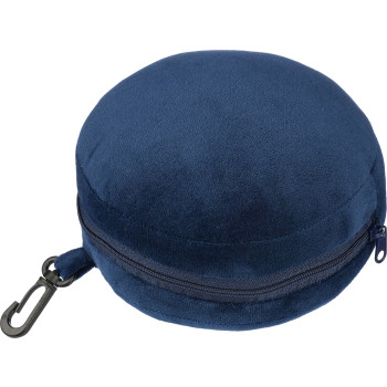 Cuscini da viaggio personalizzati con logo - Cuscino da viaggio Leontine | 2 in 1 con maschera per dormire