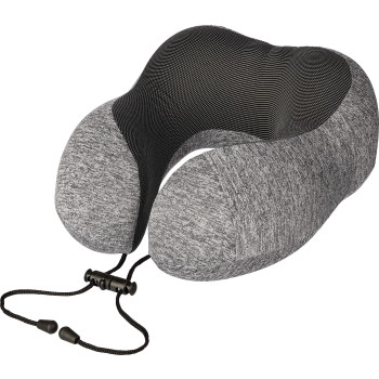 Cuscini da viaggio personalizzati con logo - Cuscino da viaggio Martina | Memory foam | Regolabile