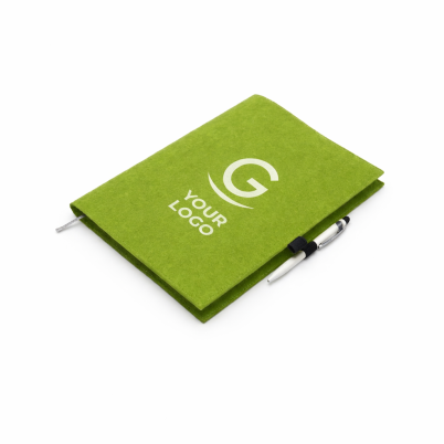 Custodia personalizzabile Halfar in feltro morbido con portapenne integrato