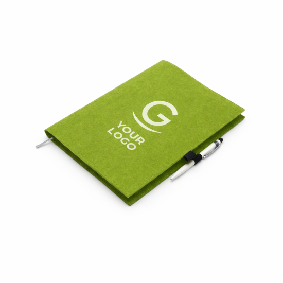 Custodia personalizzabile Halfar in feltro morbido con portapenne integrato