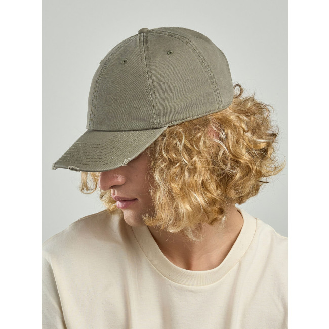 Cappellino baseball personalizzato con logo - Dad Hat Destroyed-S