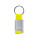 Portachiavi personalizzabile con corpo in metallo e nastro colorato