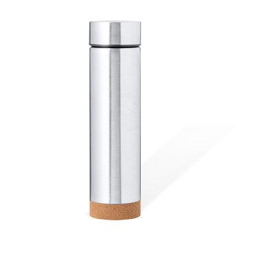 Thermos personalizzabile 470 ml con infusore base in sughero ecologica