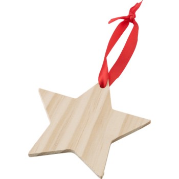 Decorazioni natalizie in legno a forma di stella Caspian