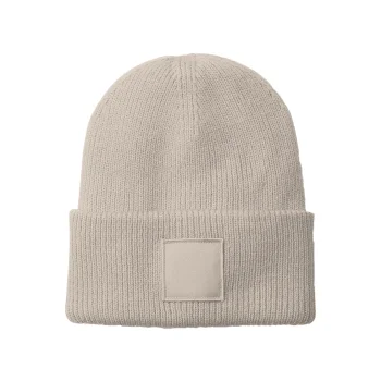 Deep Cuffed Tonal Patch Beanie 