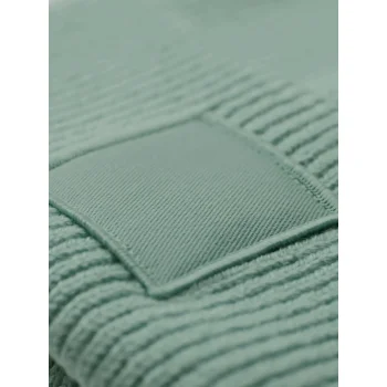 Deep Cuffed Tonal Patch Beanie 