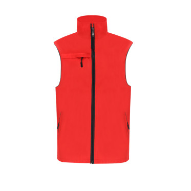 Gilet personalizzabile unisex leggero traspirante con zip e tasche