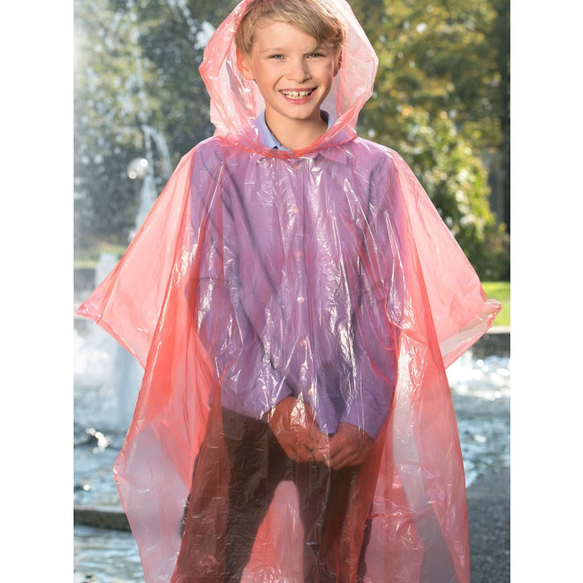kway personalizzati - Disposable Raining Poncho Sumatra For Kids